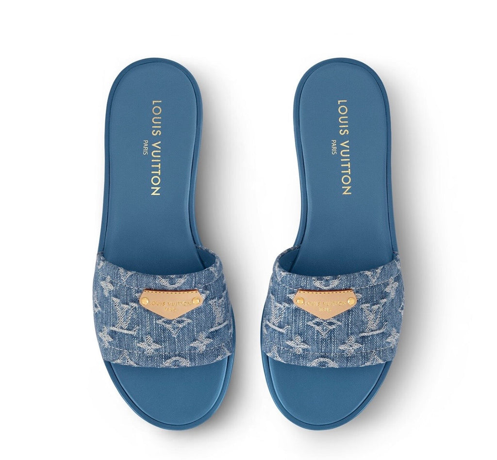 BLUE DENIM SANDALS