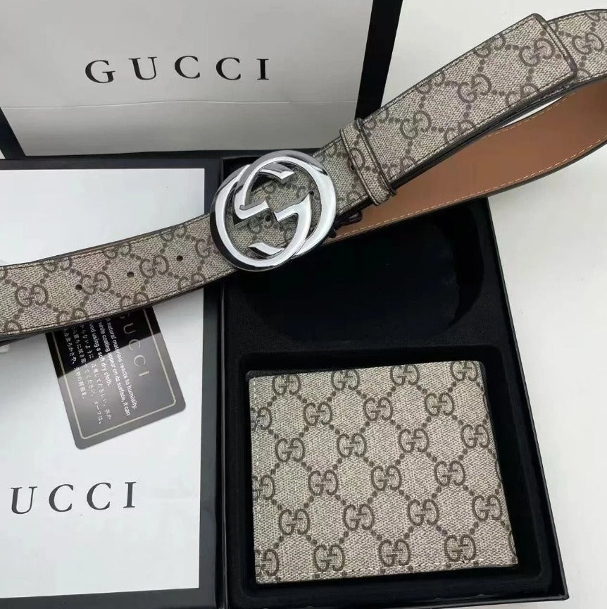 Ceinture et portefeuille "GG"