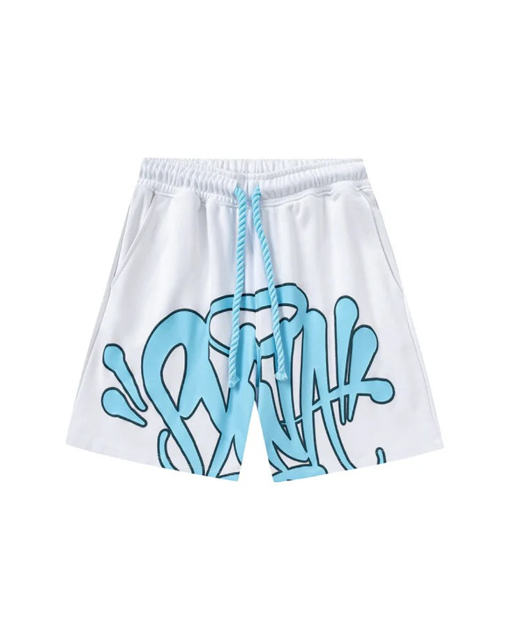 Ensemble court "Graffiti" bleu