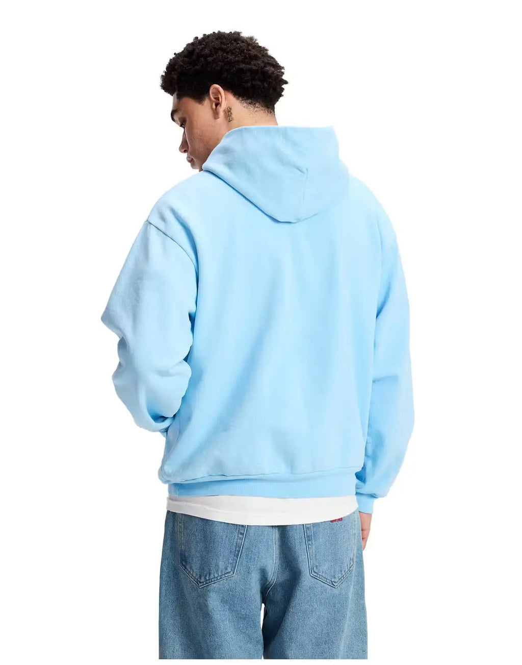 Sweat à capuche "Sp5der" bleu clair