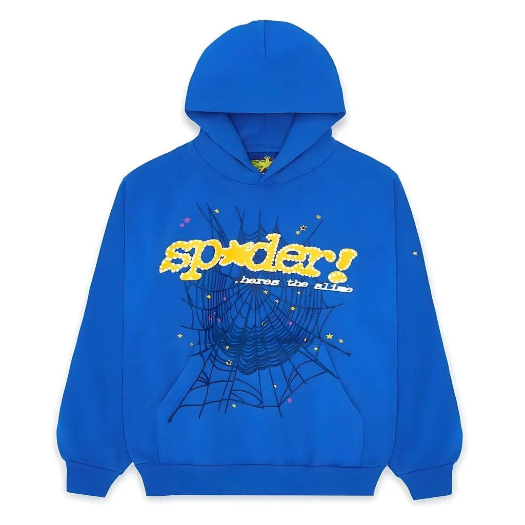 Hoodie "Sp5der" bleu