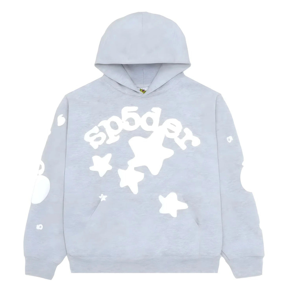"Sp5der" Hoodie Gris clair