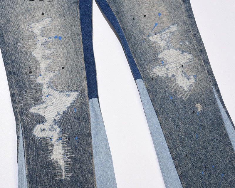 Denim évasé "Wavy"