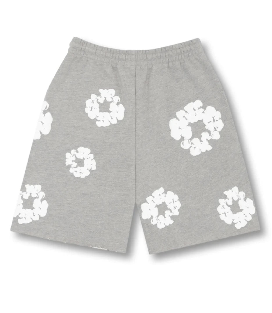 Shorts "Flower" gris