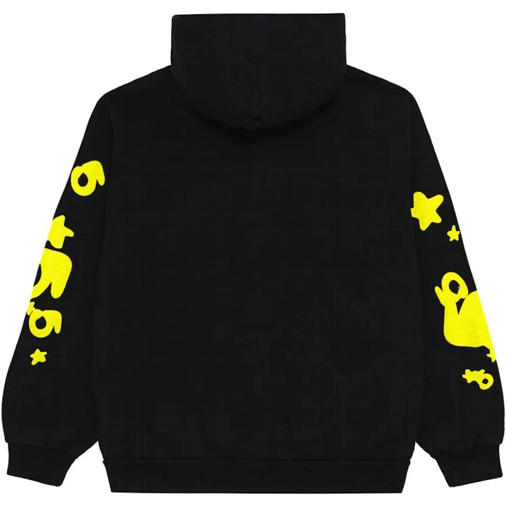 "Sp5der" Hoodie Noir/Jaune