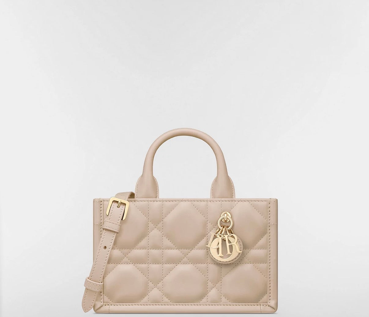 Cabas CD Small Book Tote beige