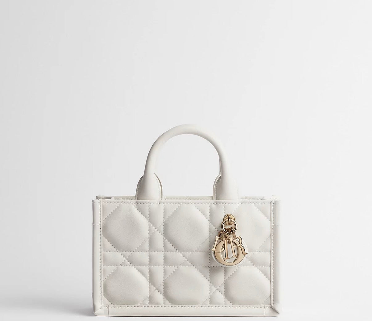 CD Small Book Tote WHITE