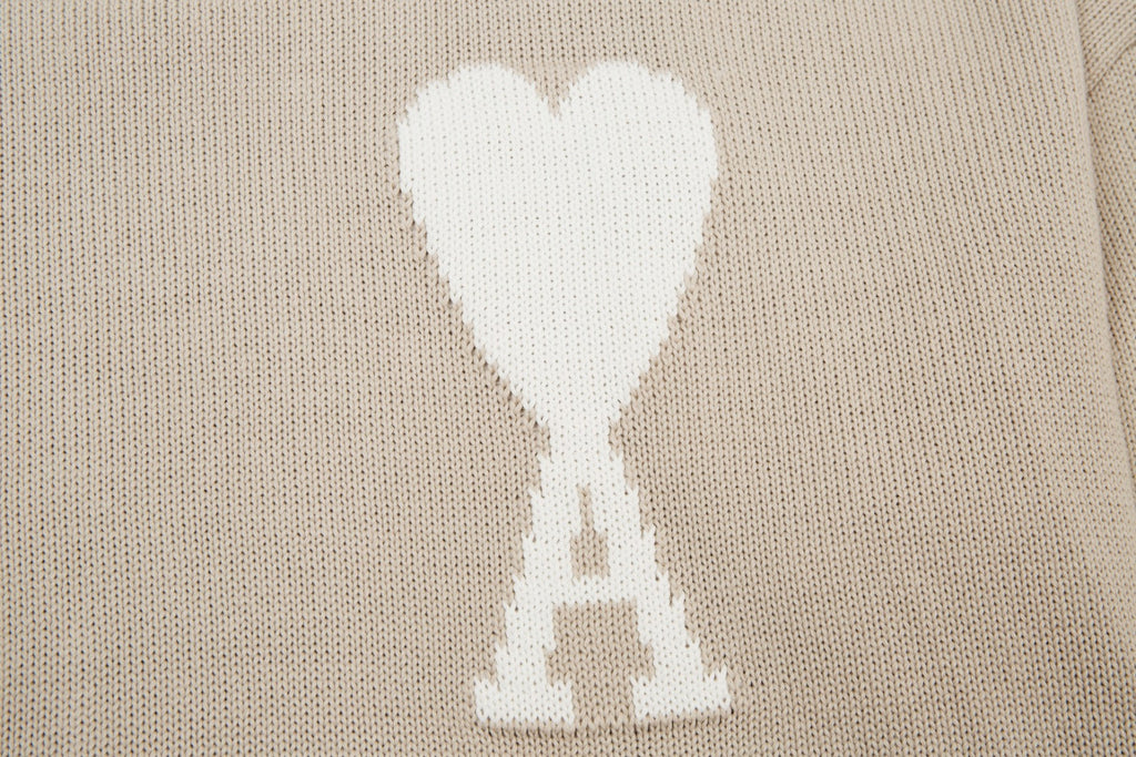 « Cœur » - Pull crème