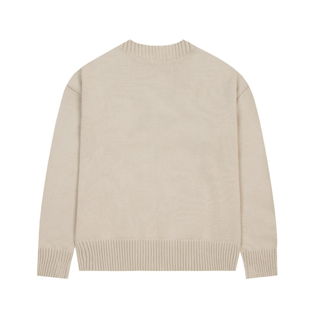 « Cœur » - Pull crème