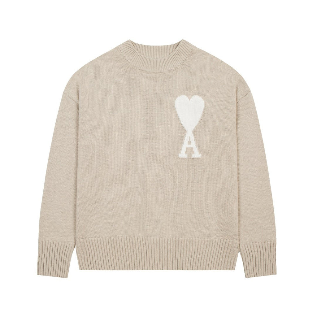 « Cœur » - Pull crème